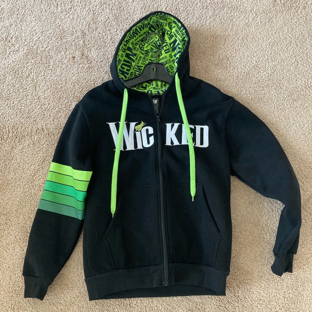 Wicked Black and Green Men's Hoodie